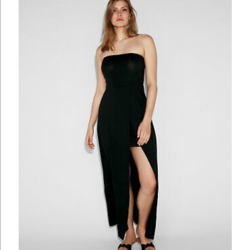 Express Strapless Black Maxi Dress, XS, NWT